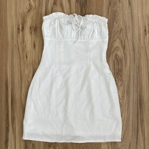 Princess polly strapless white mini dress—US 2